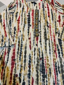 Tie-Dye Print Kurti Set