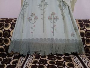 Pitta Silver Very Beautiful Long Gown