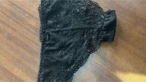 Used Black Lace Panty