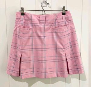 Nike Pink Plaid Mini Skirt