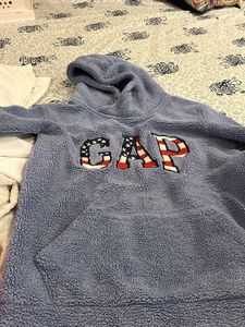 Blue Colour Woollen Hoody