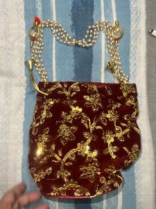 Red Wedding Batwa | Party Clutch