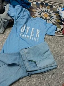 Women Jeans Tshirt Set