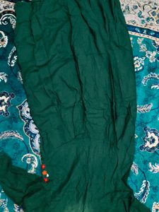 Green Embroidered Detail Dress