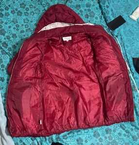 Burgundy Padded Winter Coat
