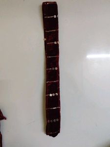 Elegant Maroon Velvet Embellished With Net Plazo