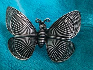 Butterfly Silver Big Ring