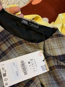 Zara Plaid Maxi Dress