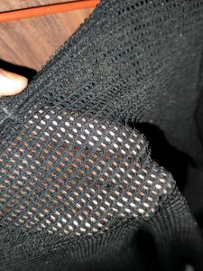 Black Rhinestone Embellished Top
