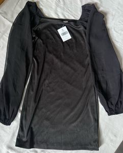 Black Dress With Bell Sleeves