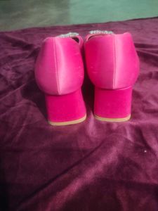 Pink Embellished Ballerinas