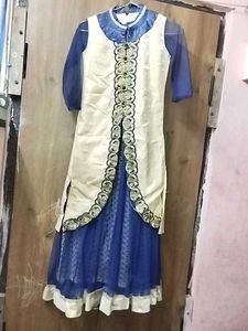 NAVY BLUE ANARKALI WITH DUPPATTA
