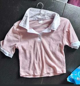 Cute Pink Crop Tee