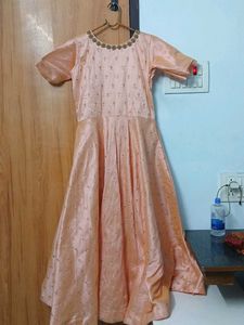 Peach Long Frock
