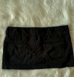 Vintage Micro Black Skirt
