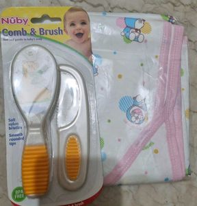 Baby Wrap Woth Hair Brush