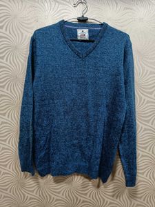 Blue V-Neck Sweater