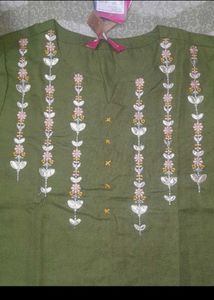 Varanga Green Embroidered Kurta
