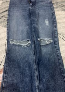 Ripped Knee Denim Jeans
