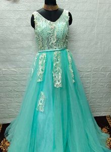 6 Layers Blue Princess Dress/ Ball Gown/ Wedding