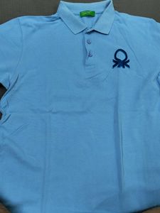 Benetton Blue Polo Shirt