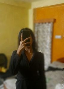 Chic Black Blazer like top