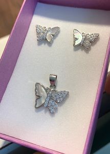 92.5 Silver Pandal With Earrings Set