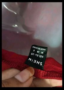 Red Criss Cross Halter Top