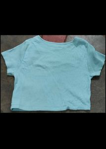 Pretty blue crop top