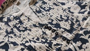 Floral Print Tunic Top Short Kurti