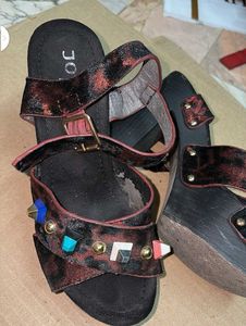 Block Heel Studded Sandals