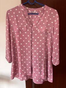 Cover Story Polka Dot Top - Size M