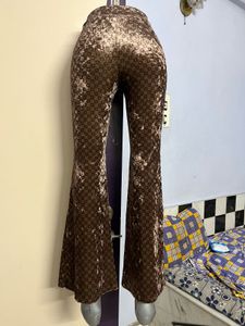 SHEIN BRANDED Womens Retro Solid Velvet Pant