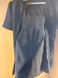 splash Black Short Sleeve Top