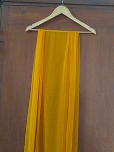 Yellow Embroidered Kurta and sharara with dupatta