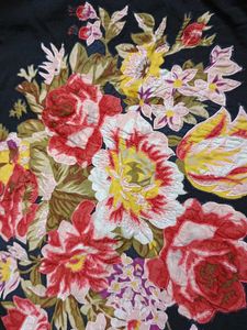 Patterned Collar Top