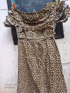 Crepe Off Shoulder Gown