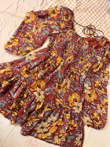 Floral Print Mini Dress