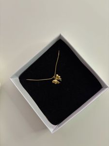 Gold Bow Necklace Anti-tarnish