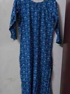 Blue Printed Kurta_Fixed Price