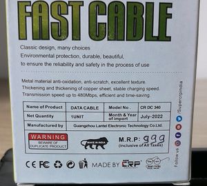 DATA CABLE Micro Pin Super Fast Charger 6A