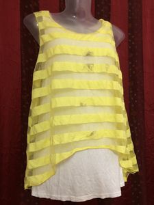 Hoyaa Yellow Sleeveless Top