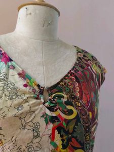Colorful Printed Midi Dress