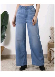 Wide Leg Denim Jeans