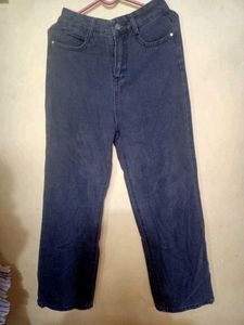 Black Straight Leg Jeans