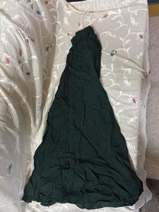 Green Embroidered Kurti With Umbrella Cut Plazo