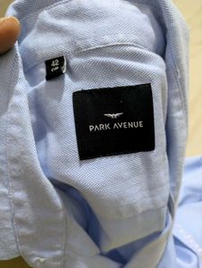 park Avenue Light Blue Casual Shirt