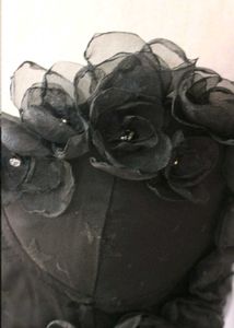 Black Floral Corset Top