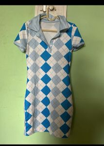 Blue Polo Dress
