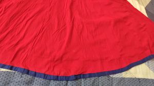 50%off Red ♥️ Anarkali Flare  Cotton Kurta Churida